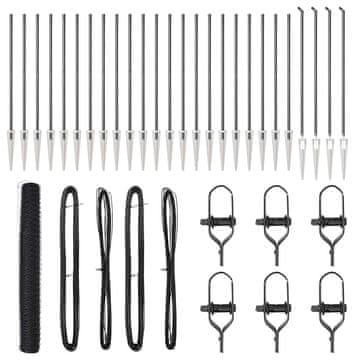 Vidaxl Stup za ogradu Siva