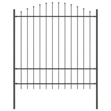 Vidaxl Vrtna Ograda Woerden Siva 170 x 215 cm Čelik s prahom premazan