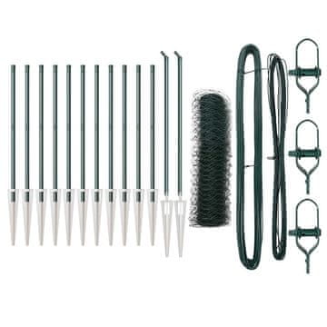 Vidaxl Stup za ogradu Zelena