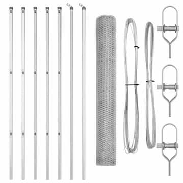 Vidaxl Stup za ogradu Srebrno