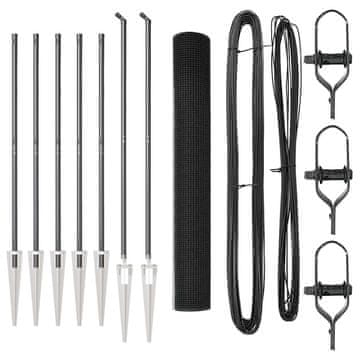 Vidaxl Stup za ogradu Siva