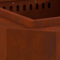 Vidaxl Oganj bez dima Smeđa 38 x 38 x 51 cm