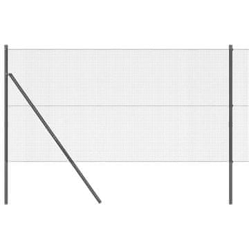 Vidaxl Stup za ogradu Siva