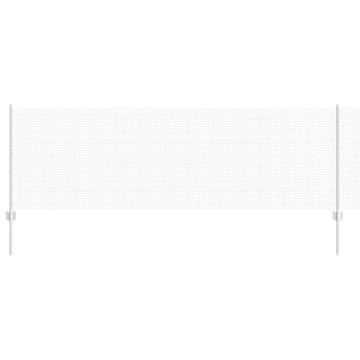 Vidaxl Ograda s postovima Srebrna