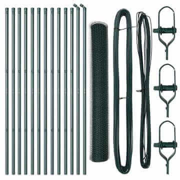 Vidaxl Stup za ogradu Zelena