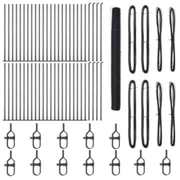 Vidaxl Stup za ogradu Siva