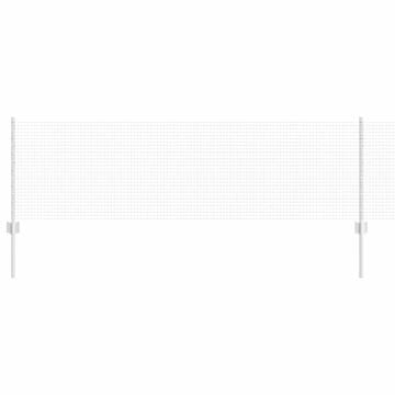 Vidaxl Ograda s postovima Srebrna