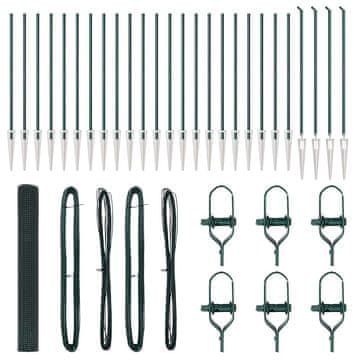 Vidaxl Stup za ogradu Zelena