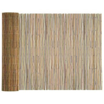 Vidaxl Bambusova ograda Prirodna 400 x 125 cm bambus