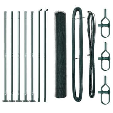 Vidaxl Stup za ogradu Zelena