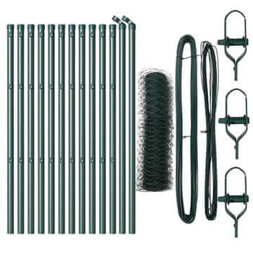 Vidaxl Stup za ogradu Zelena