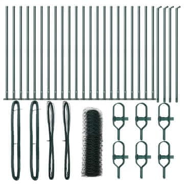 Vidaxl Stup za ogradu Zelena