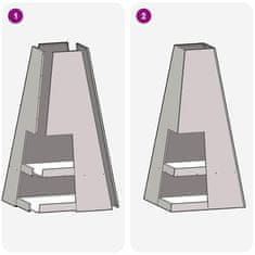 Vidaxl Kamin Crna 50 x 50 x 100 cm Čelik