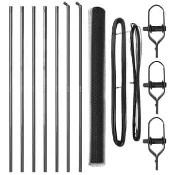 Vidaxl Stup za ogradu Siva