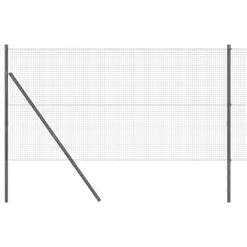 Vidaxl Stup za ogradu Siva