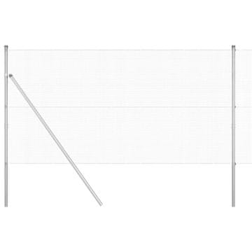 Vidaxl Stup za ogradu Srebrno 50 x 1,2 m (12 x 12 mm mreža) Čelik