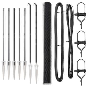 Vidaxl Stup za ogradu Siva