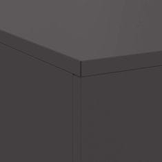 Vidaxl Kamin Crna 100 x 100 x 30 cm Čelik