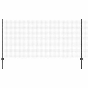 Vidaxl Ograda s postovima Siva