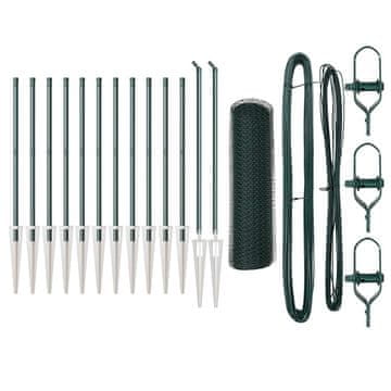 Vidaxl Stup za ogradu Zelena