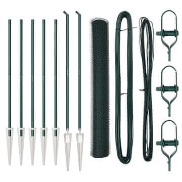 Vidaxl Stup za ogradu Zelena