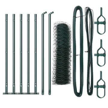 Vidaxl Stup za ogradu Zelena