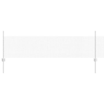 Vidaxl Ograda s postovima Srebrna