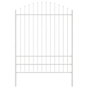 Vidaxl Vrtna Ograda 5 szt. Bijelo 170 x 225 cm Čelik s prahom premazan