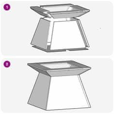 Vidaxl Kamin Crna 48 x 48 x 40 cm Čelik