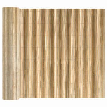 Vidaxl Bambusova ograda Prirodna 400 x 125 cm bambus