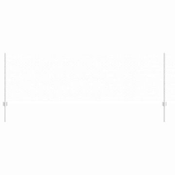 Vidaxl Ograda s postovima Srebrna