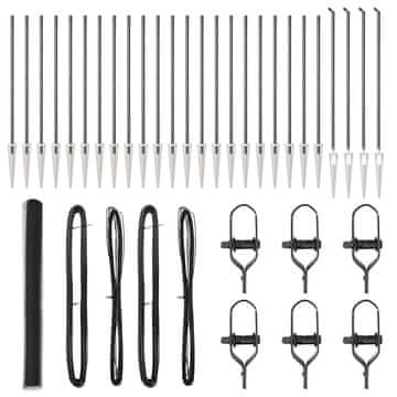 Vidaxl Stup za ogradu Siva