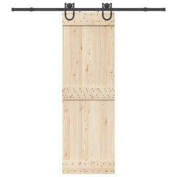 Vidaxl Sustav za montažu kliznih vrata, 200 cm, čelik, crna