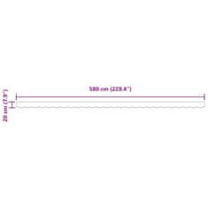 Vidaxl Nadstrešnica Zelena i žuta 580 x 20 cm Platno