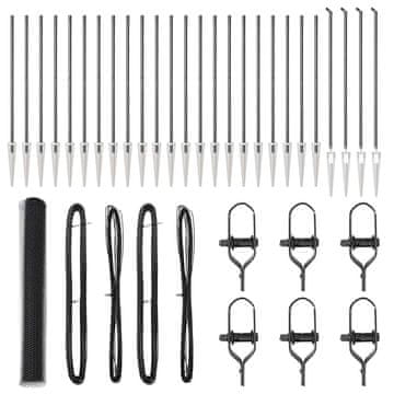 Vidaxl Stup za ogradu Siva