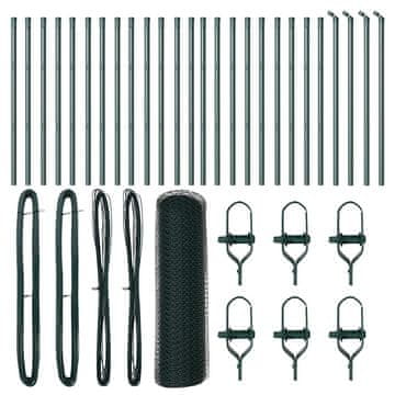 Vidaxl Stup za ogradu Zelena