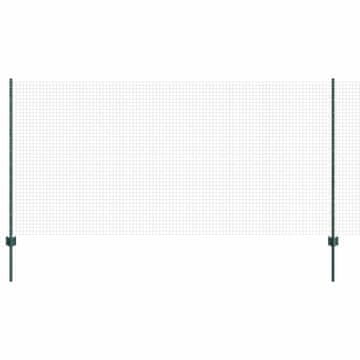 Vidaxl Ograda s postovima Zelena