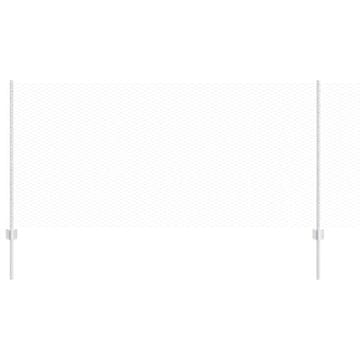 Vidaxl Ograda s postovima Srebrna