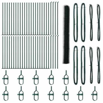 Vidaxl Stup za ogradu Zelena