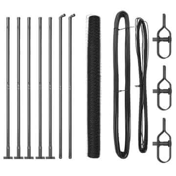 Vidaxl Stup za ogradu Siva