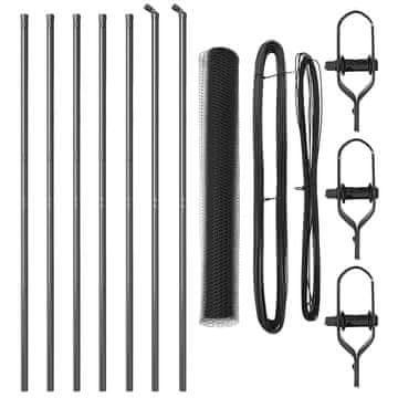 Vidaxl Stup za ogradu Siva