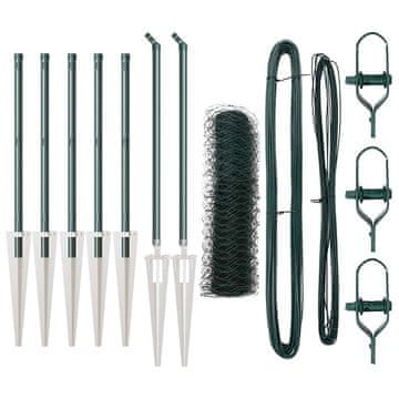 Vidaxl Stup za ogradu Zelena