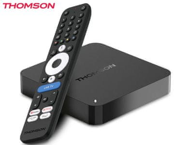 Thomson Streaming Box media player, 4K UHD, 2/32 GB, WiFi, BT, Google TV