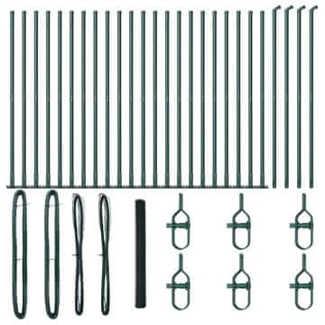 Vidaxl Stup za ogradu Zelena