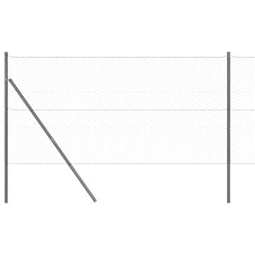 Vidaxl Stup za ogradu Siva