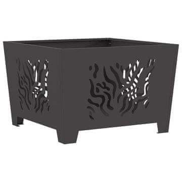 Vidaxl Kamin Crna 60 x 60 x 40 cm Čelik