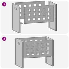 Vidaxl Kamin Crna 50 x 30 x 40 cm Čelik