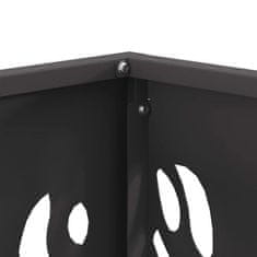 Vidaxl Kamin Crna 40 x 40 x 40 cm Čelik