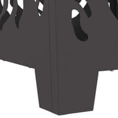 Vidaxl Kamin Crna 40 x 40 x 40 cm Čelik