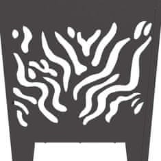 Vidaxl Kamin Crna 40 x 40 x 40 cm Čelik